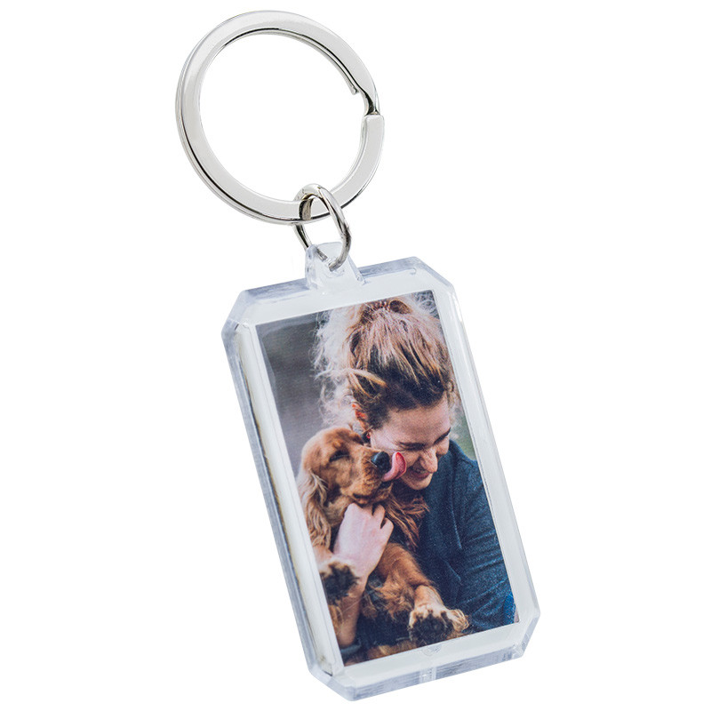Porte-clés Photo Acrylique Personnalisé – Rectangulaire