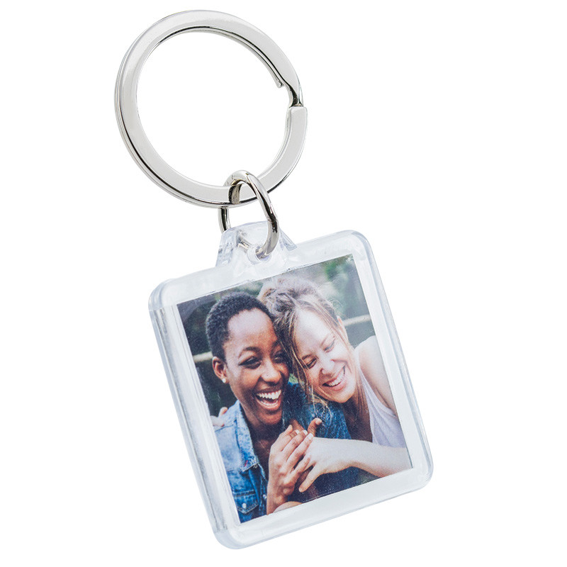 Porte-clés Photo Acrylique Personnalisé – Carré