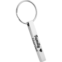 3D Rechthoekige Staaf Gegraveerde Sleutelhanger