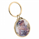 Gepersonaliseerde Luxe Ronde Sleutelhanger met Foto van Hond of Kat
