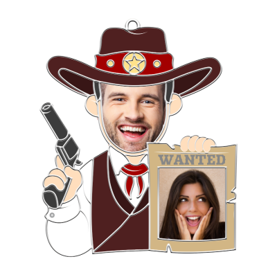 Sleutelhanger Gezocht met Gepersonaliseerd Gezicht