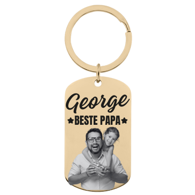 Gepersonaliseerde Gegraveerde Sleutelhanger met...
