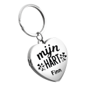 Gepersonaliseerde Sleutelhanger met Foto’s voor Koppel en “You Are My Heart” gravure
