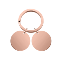Sleutelhanger met Twee Rondjes - Personaliseer met de Foto's en namen Sleutelhanger met Twee Rondjes - Personaliseer met de Foto's en namen